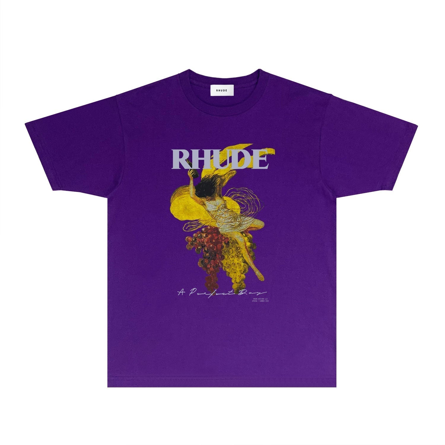 Rhude T Shirts Printed Trendy Pure Cotton
