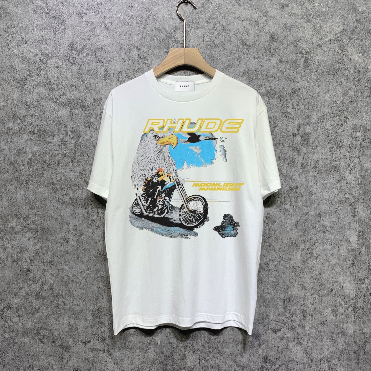 Rhude T Shirts Printed Trendy Pure Cotton