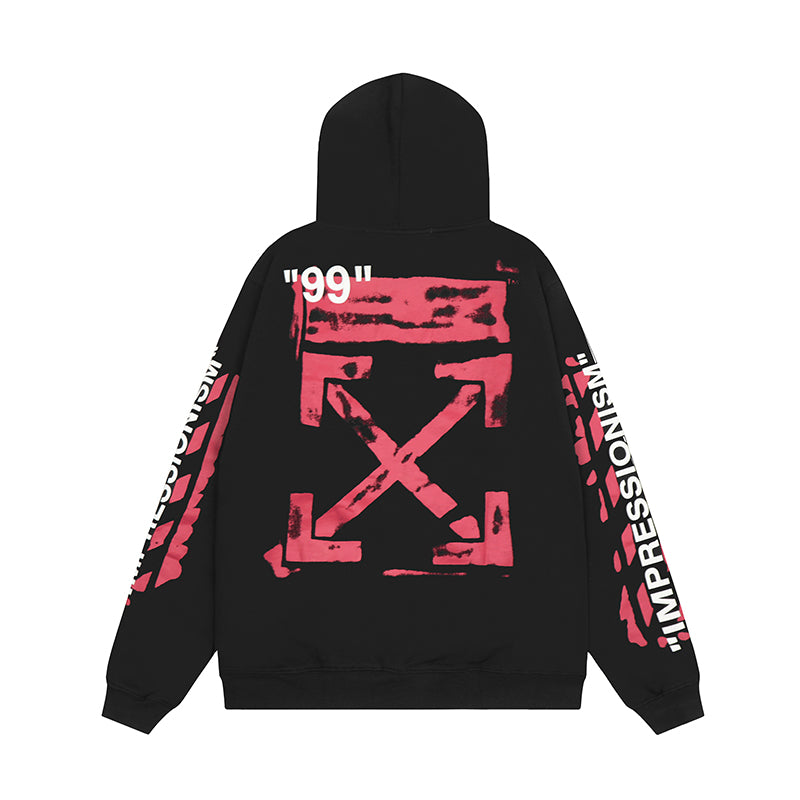 OFF WHITE Hoodie Trendy Street Style Personalized Cotton