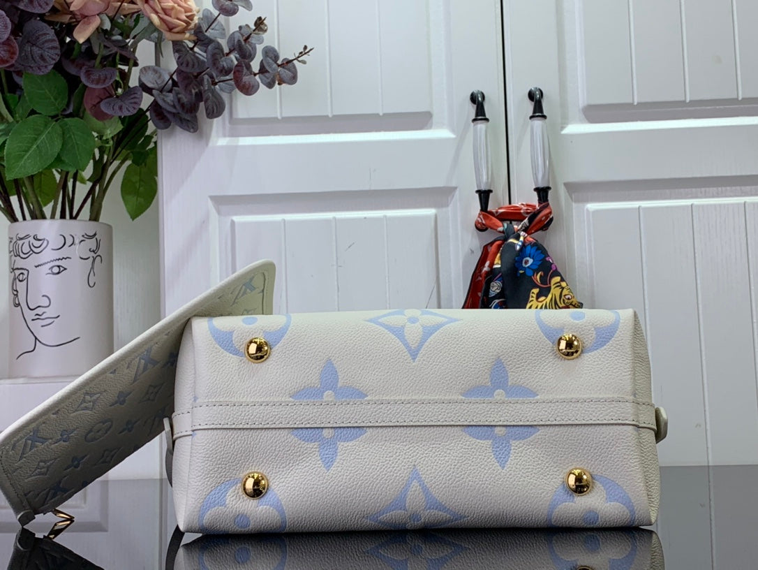 ＬＳ ＶＴＴＯＮ CARRYALL PM SKY BLUE/PURPLE