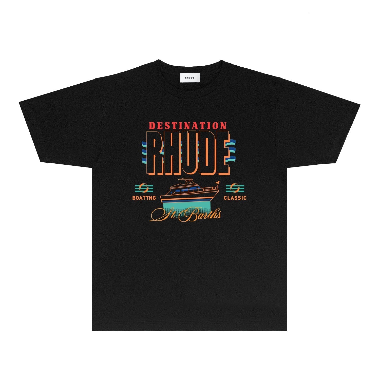Rhude T Shirts Printed Trendy Pure Cotton