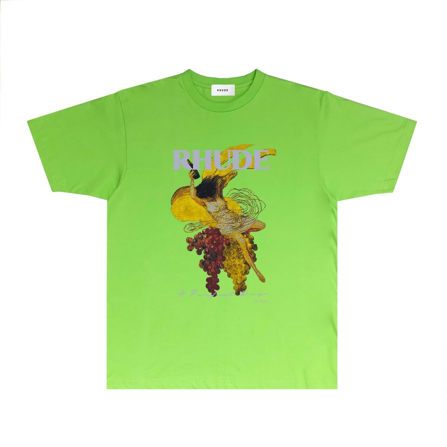 Rhude T Shirts Printed Trendy Pure Cotton