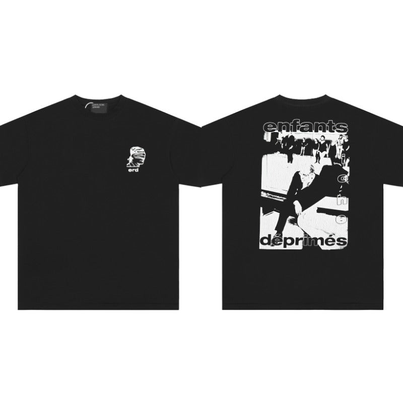 ERD T Shirts Printed Pure Cotton Loose Short Sleeve T-shirt