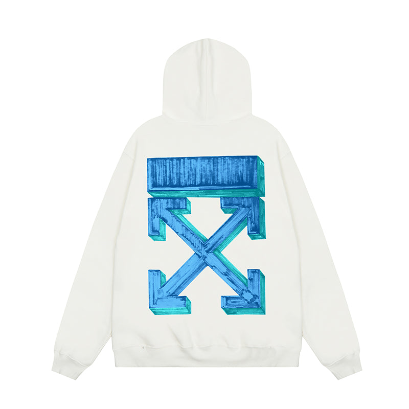 OFF WHITE Hoodie Trendy Street Style Personalized Cotton
