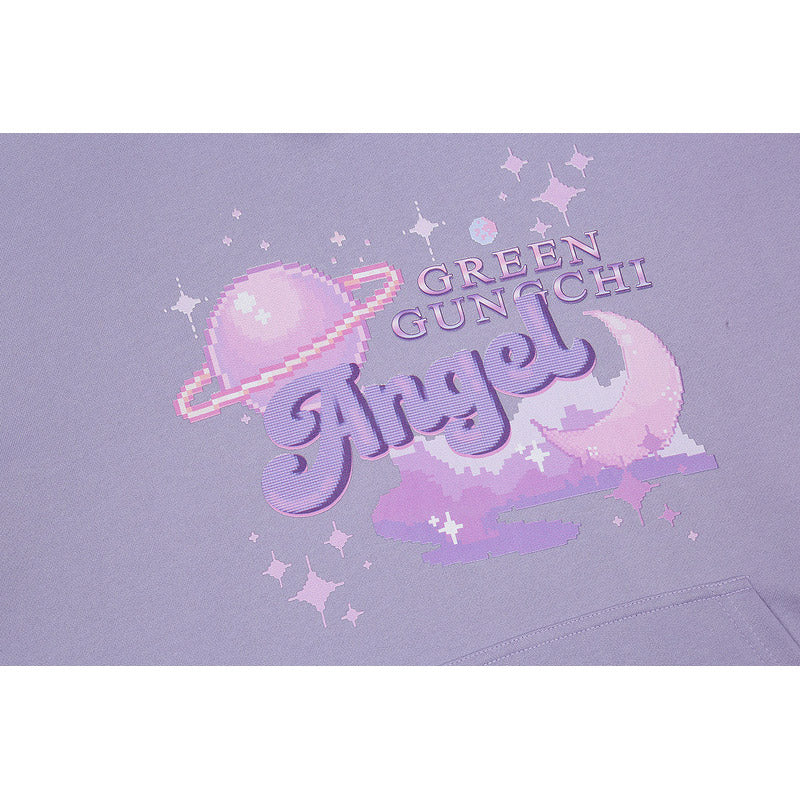 Man Fall Outfits Printed Hoodie Men's and Women's Street Loose Couple Leisure Pullover Coat