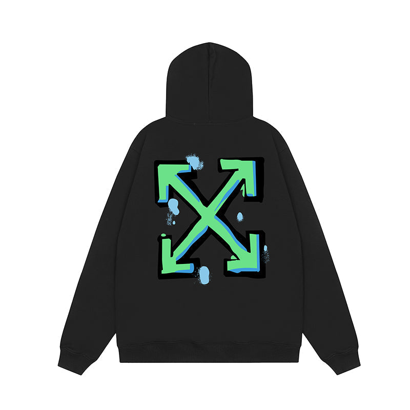 OFF WHITE Hoodie Trendy Street Style Personalized Cotton