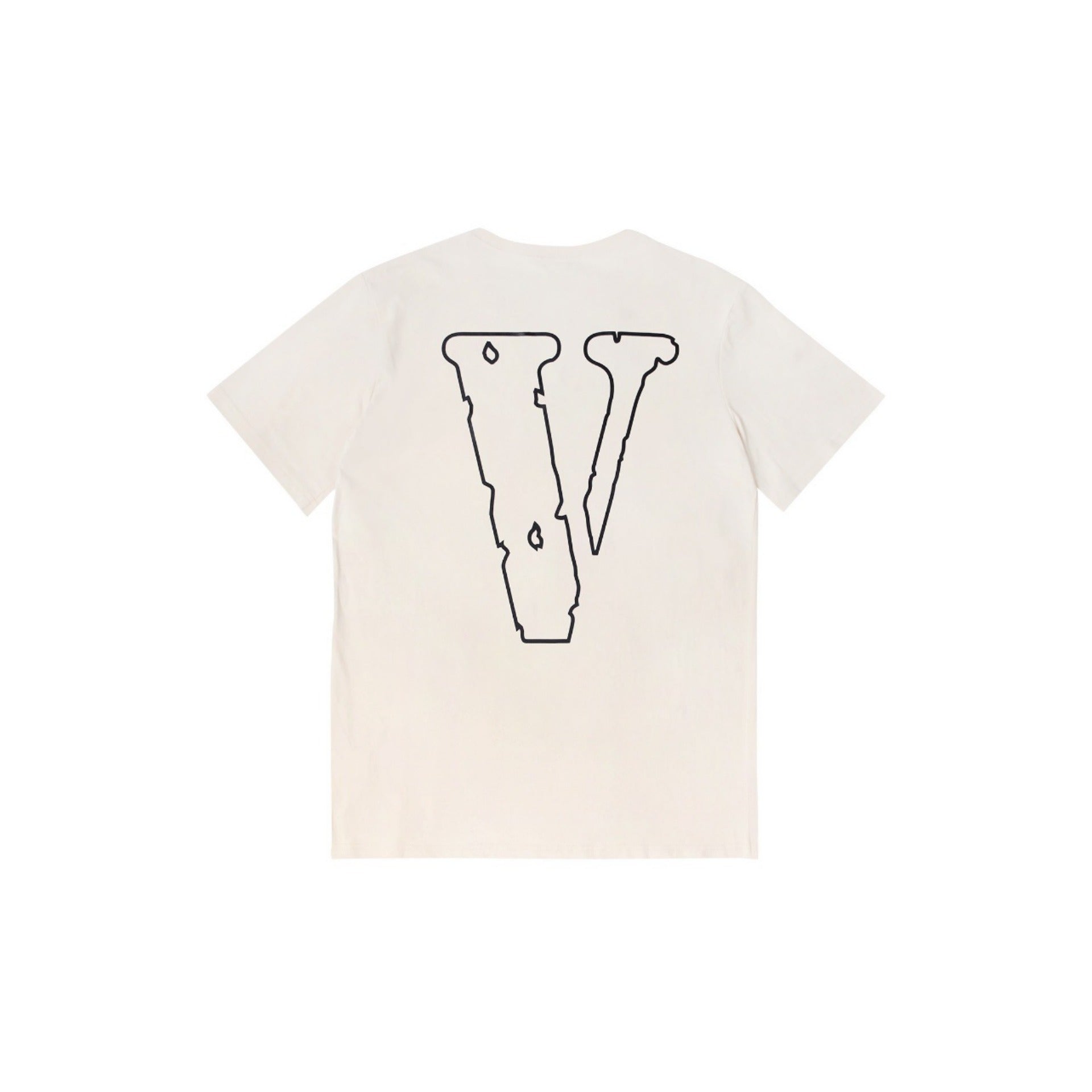 Vlone T Shirt Spring and Summer Embroidery Big V Letter