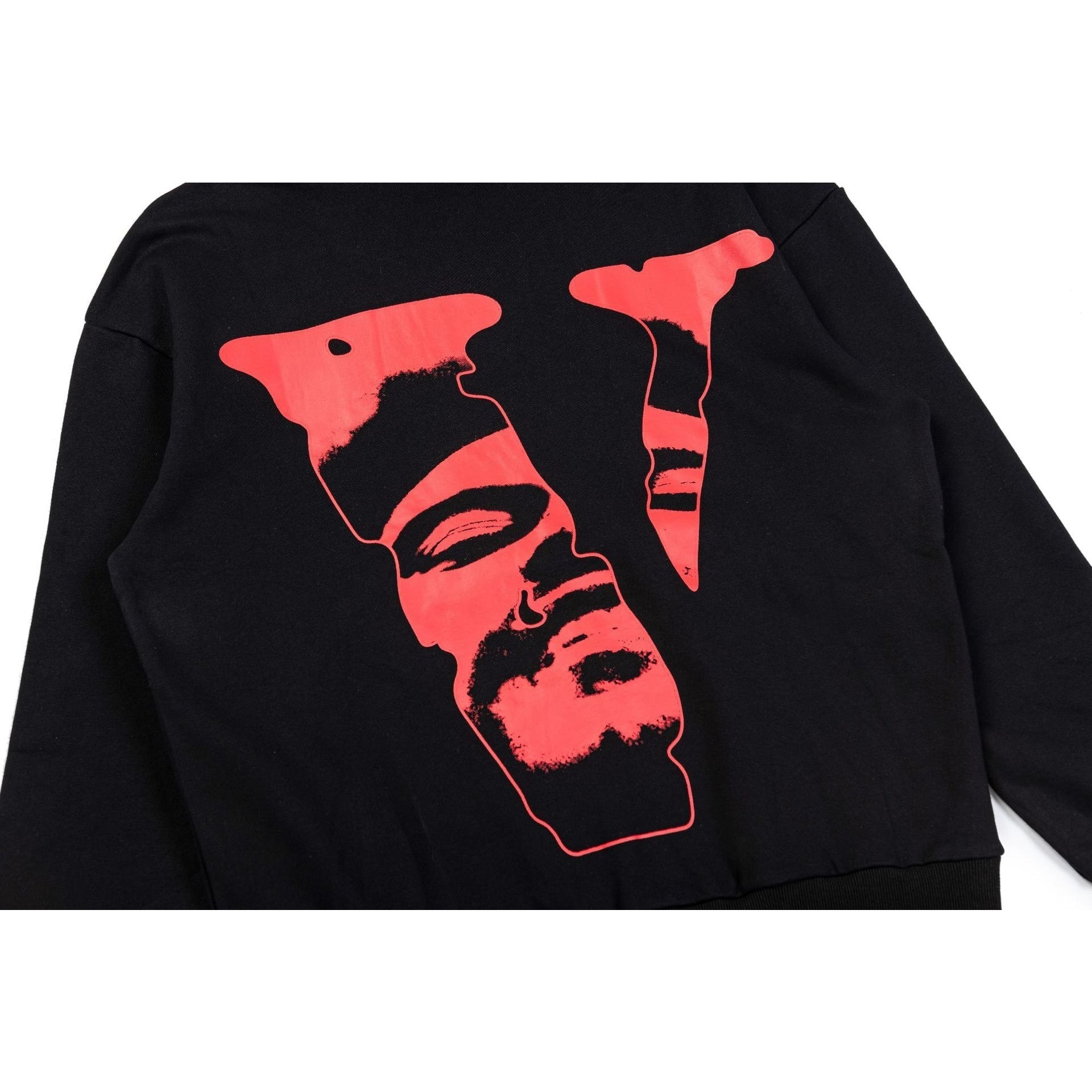 Vlone Hoodie Face Big V Pattern