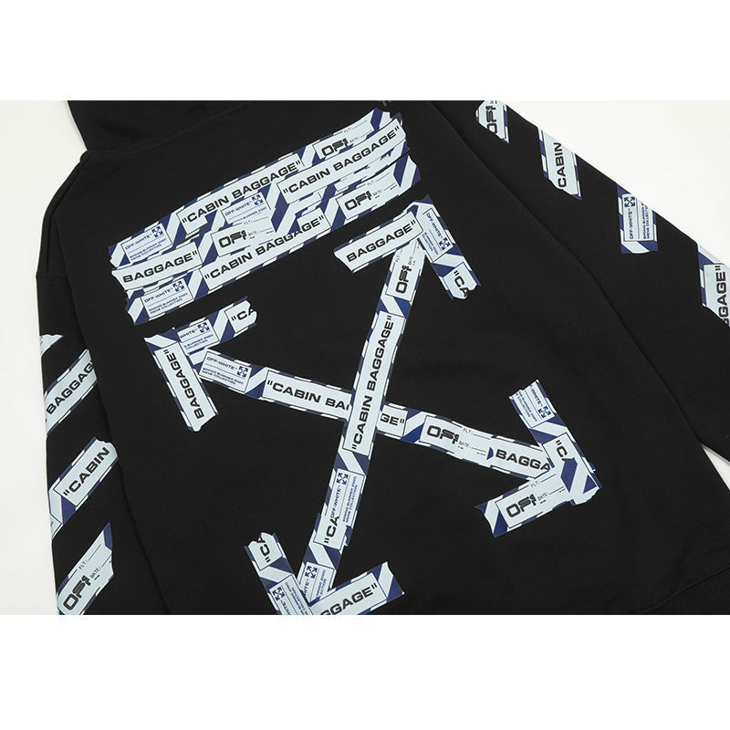 OFF WHITE Hoodie Trendy Street Style Personalized Cotton