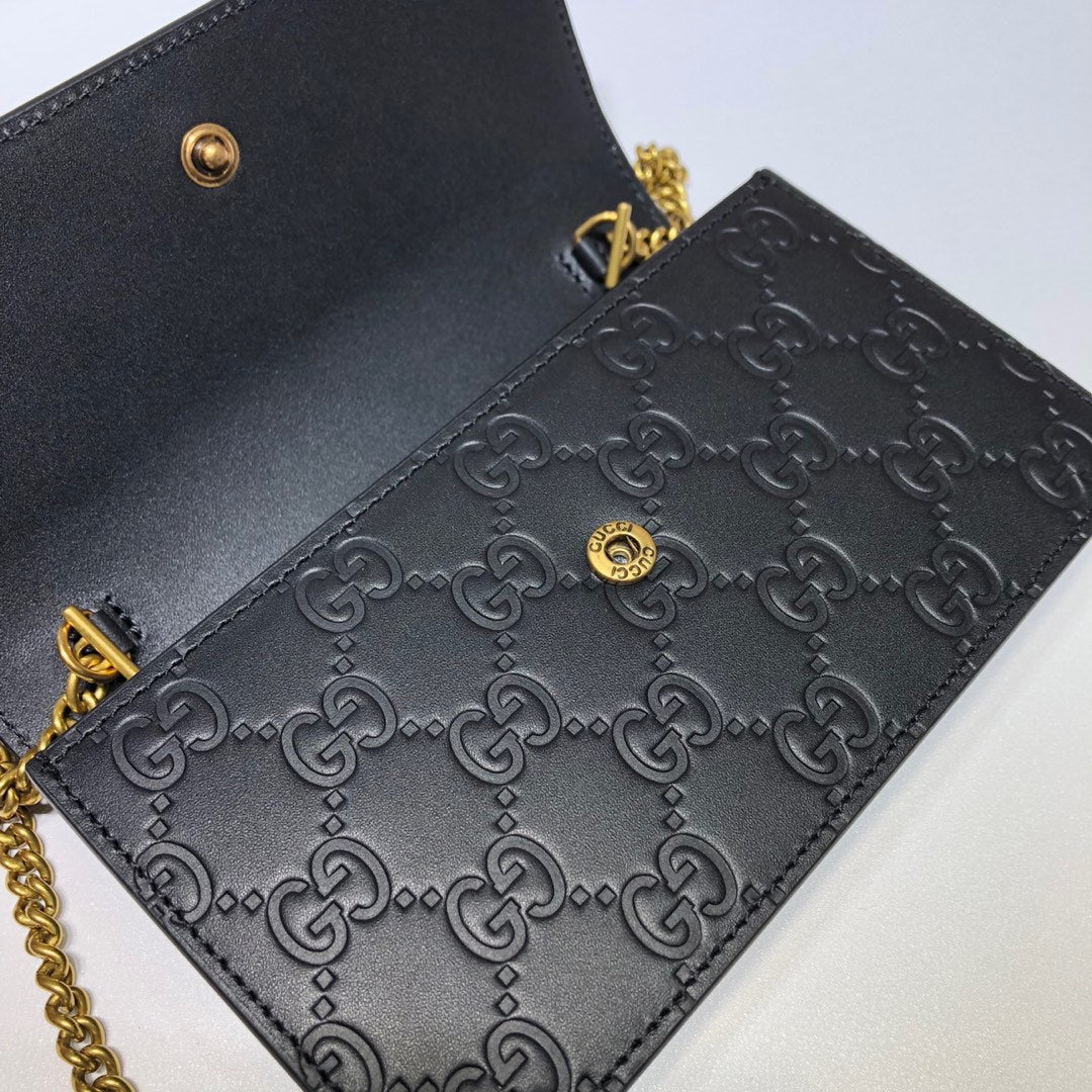 ＧＣＣＩGUCCISSIMA CHERRY CHAIN MINI SHOULDER BAG BLACK