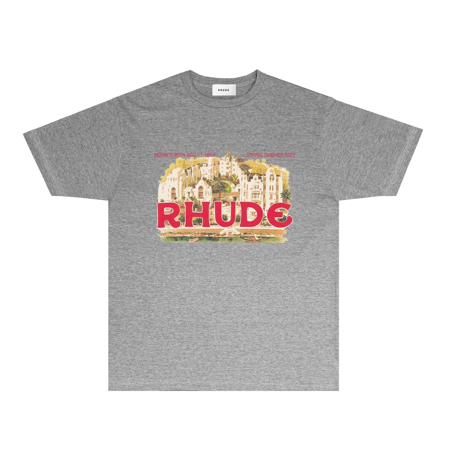 Rhude T Shirts Printed Trendy Pure Cotton