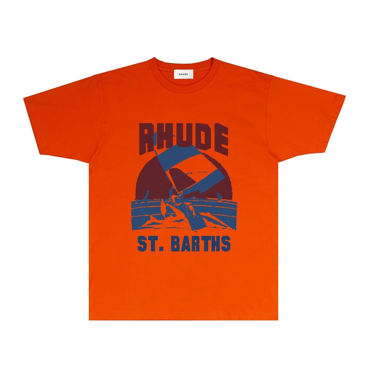 Rhude T Shirts Printed Trendy Pure Cotton