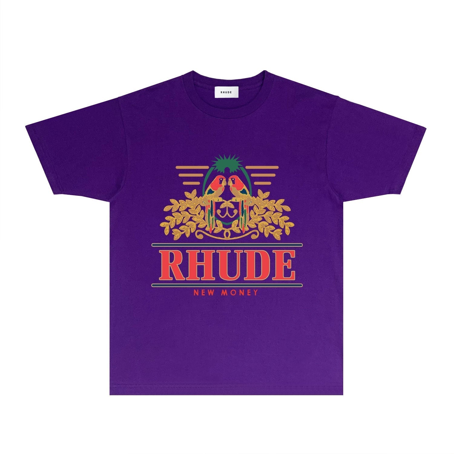 Rhude T Shirts Printed Trendy Pure Cotton