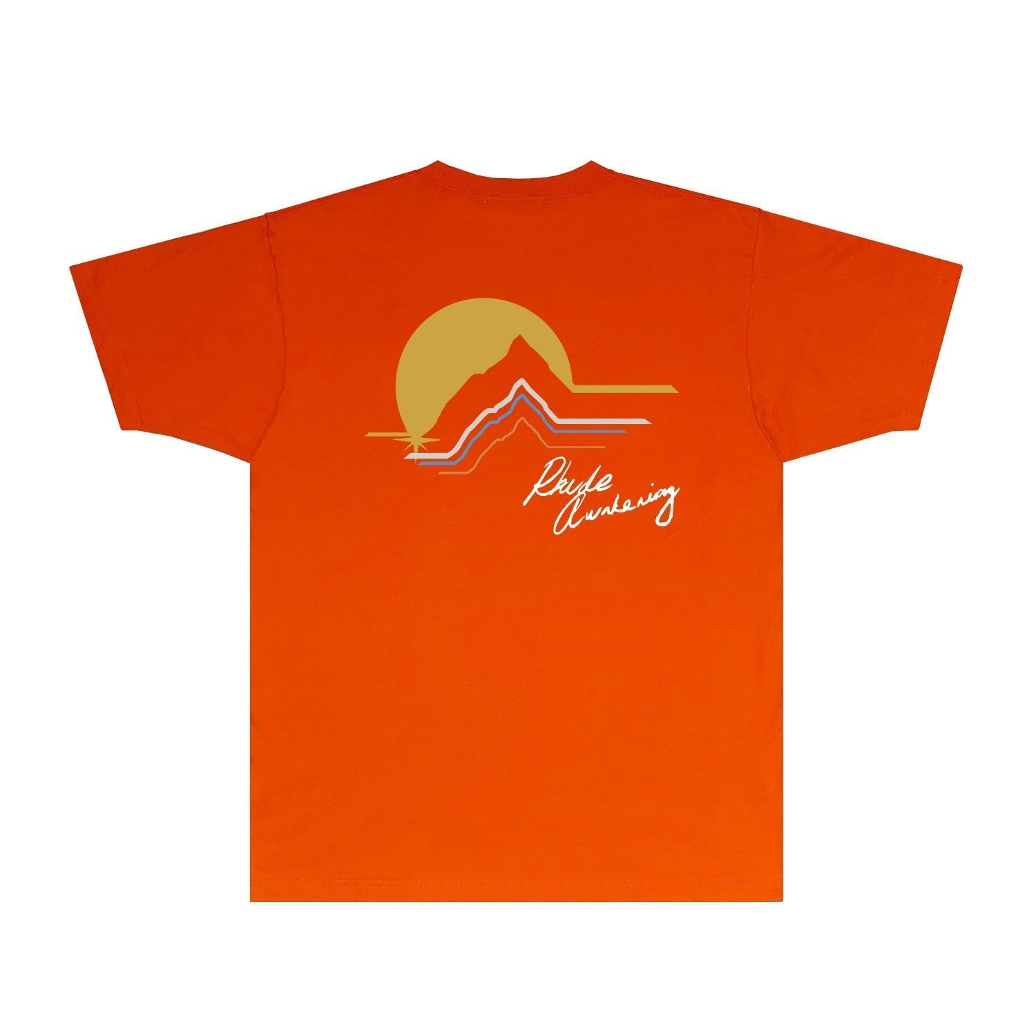 Rhude T Shirts Printed Trendy Pure Cotton