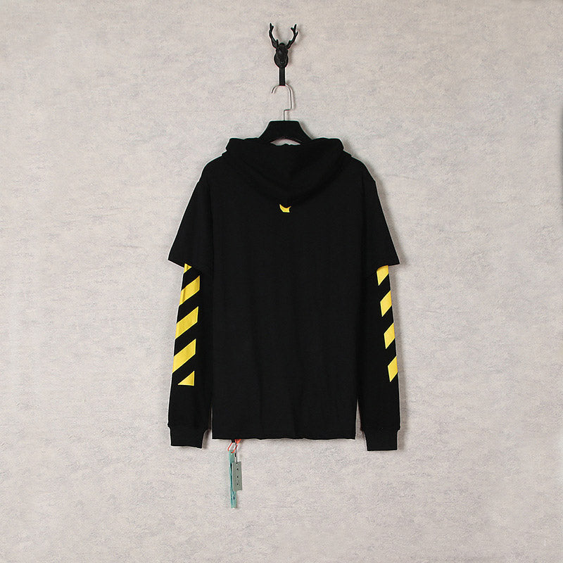 off White Hoodie Autumn and Winter Hooded Thin Terry Sweater