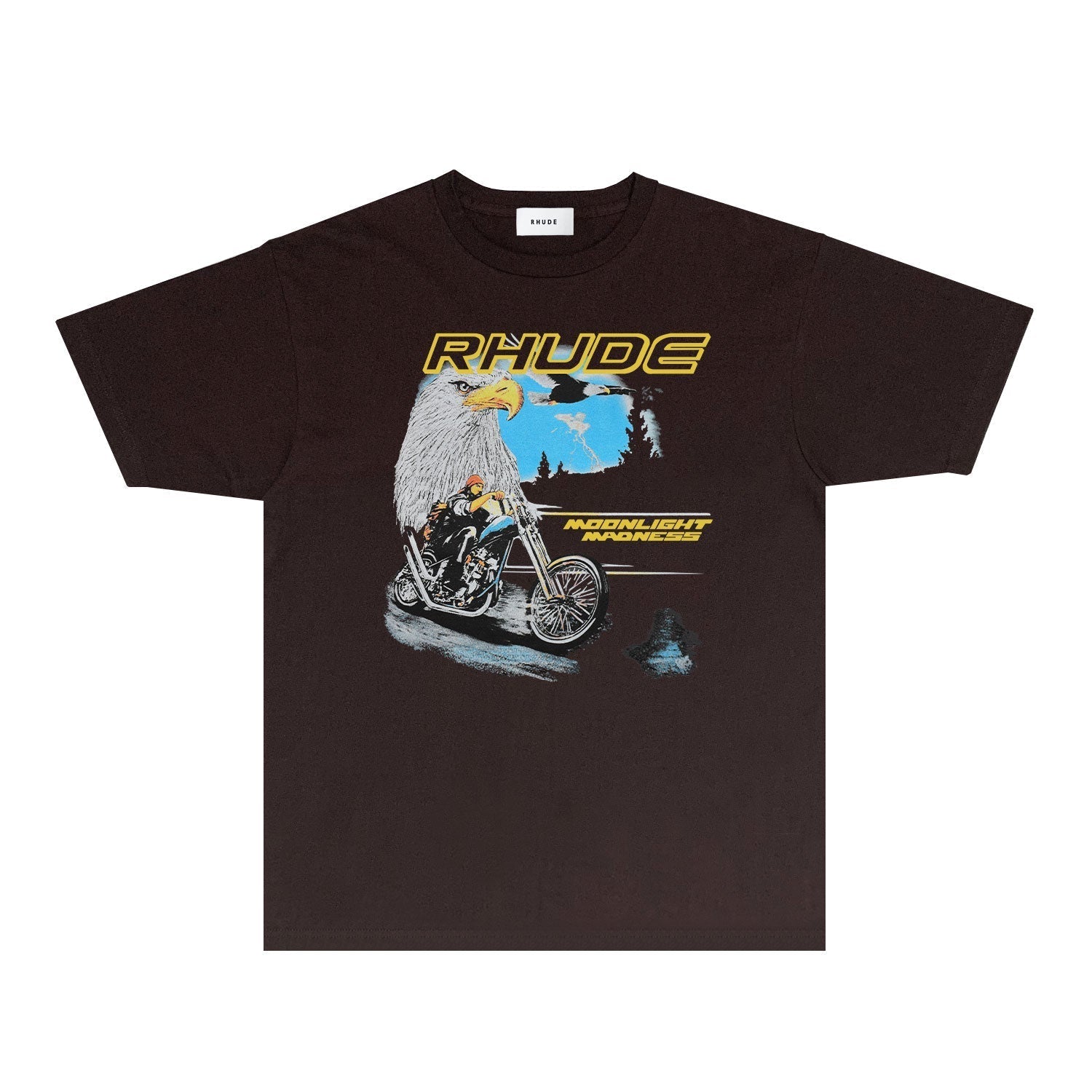 Rhude T Shirts Printed Trendy Pure Cotton