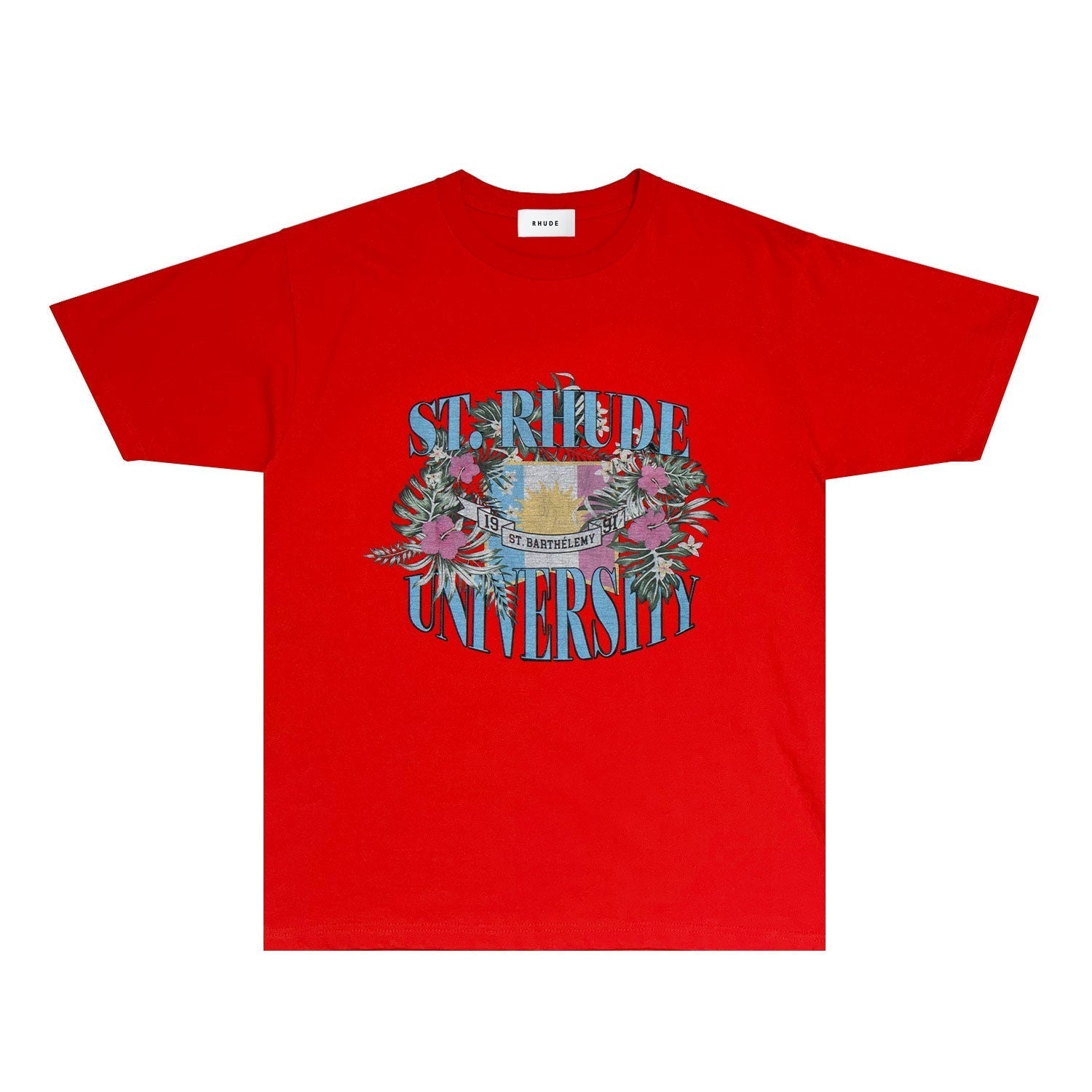 Rhude T Shirts Printed Trendy Pure Cotton