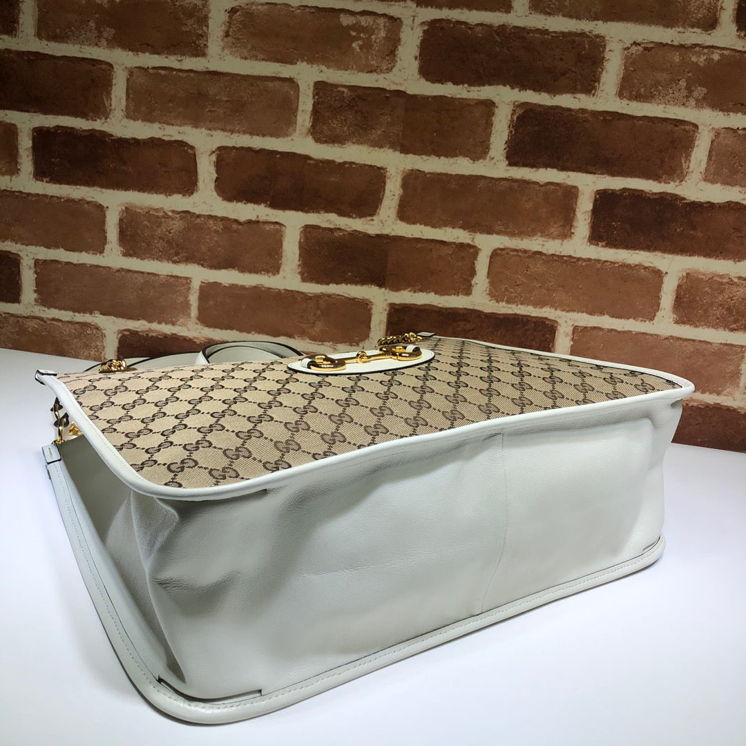 ＧＣＣＩ1955 HORSEBIT CHAIN TOTE GG CANVAS MEDIUM