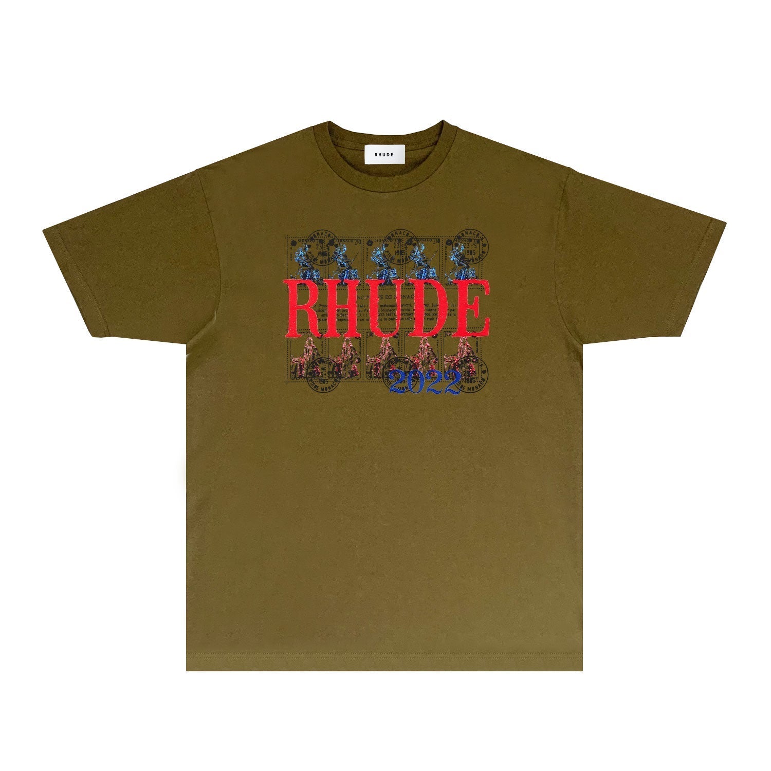 Rhude T Shirts Printed Trendy Pure Cotton