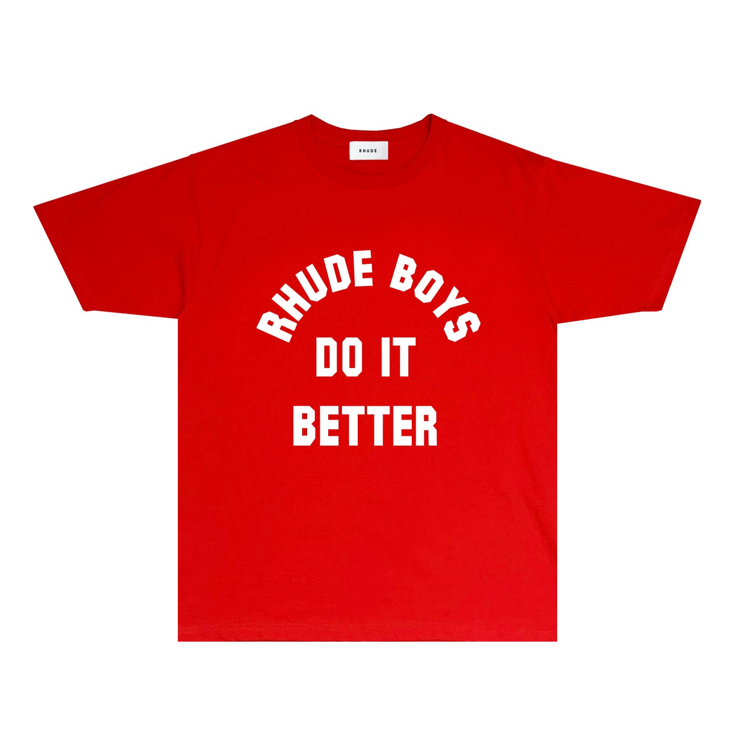 Rhude T Shirts Printed Trendy Pure Cotton
