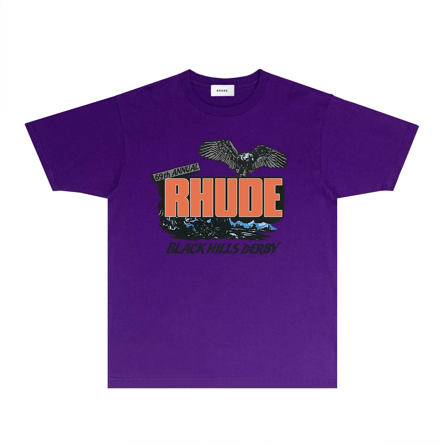 Rhude T Shirts Printed Trendy Pure Cotton