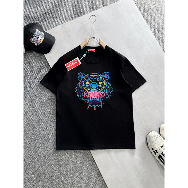 KENZO T Shirt Summer Tiger Head Casual