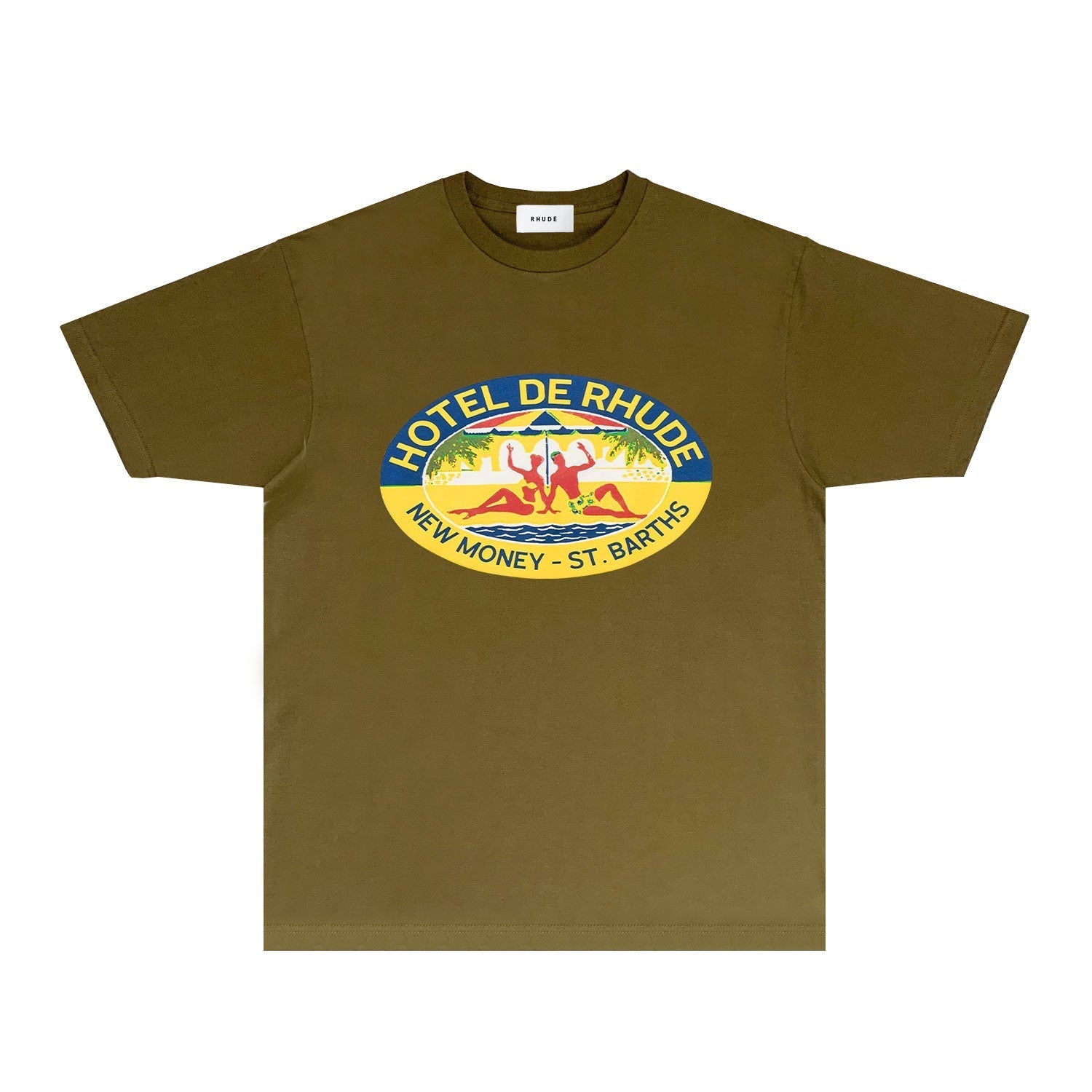 Rhude T Shirts Printed Trendy Pure Cotton