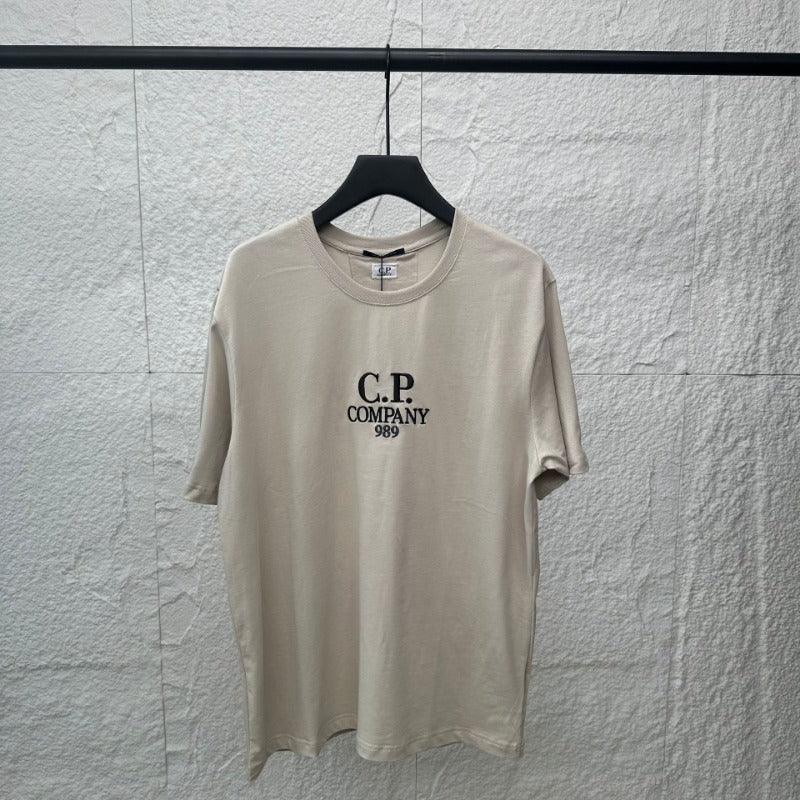 Cp Company T Shirts Cotton Casual Crew Neck Short Sleeves