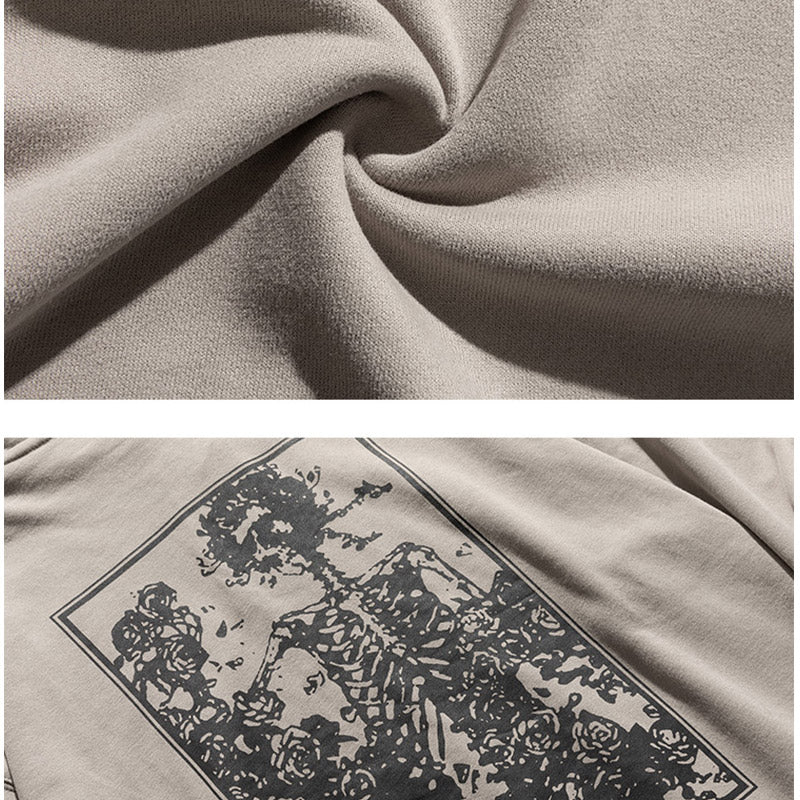 Men's Graphic Hoodies Men's Autumn Printed Hoodie Men's and Women's Casual Top