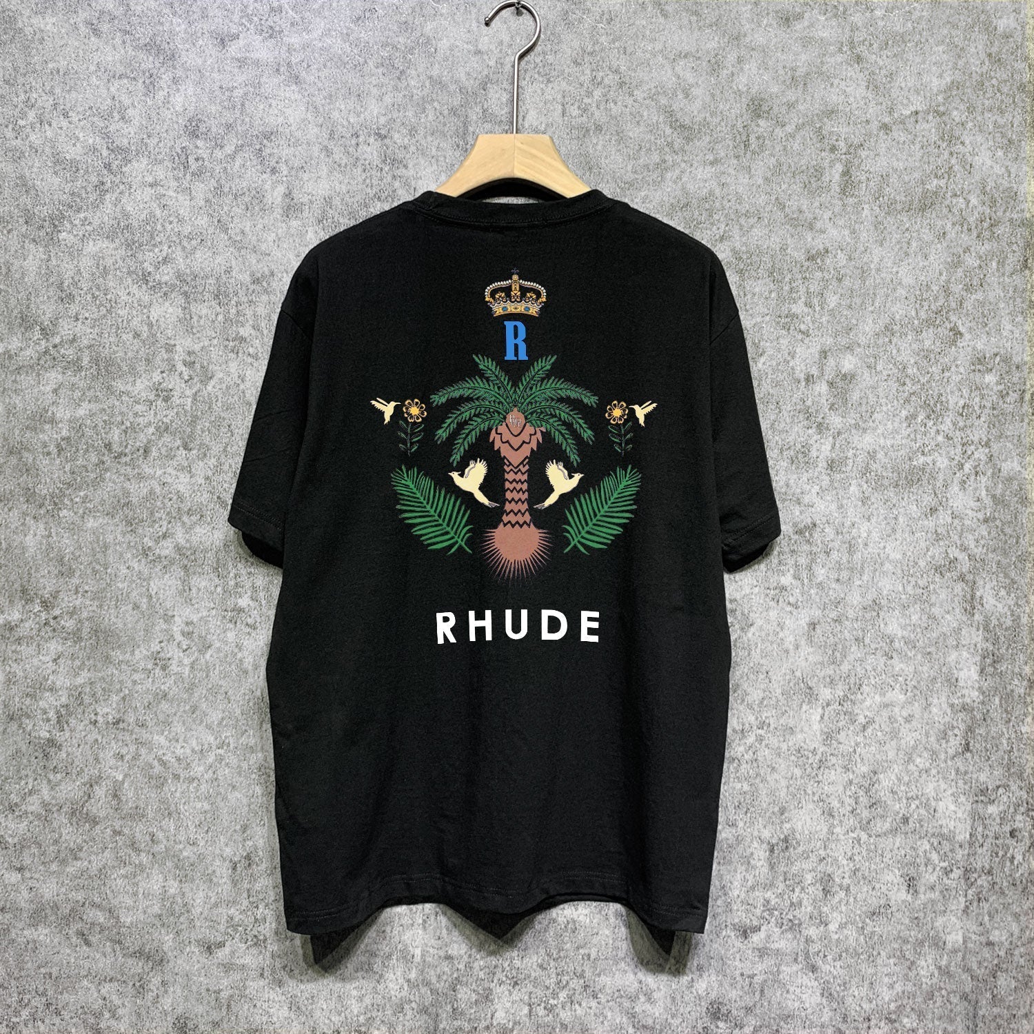 Rhude T Shirts Printed Trendy Pure Cotton