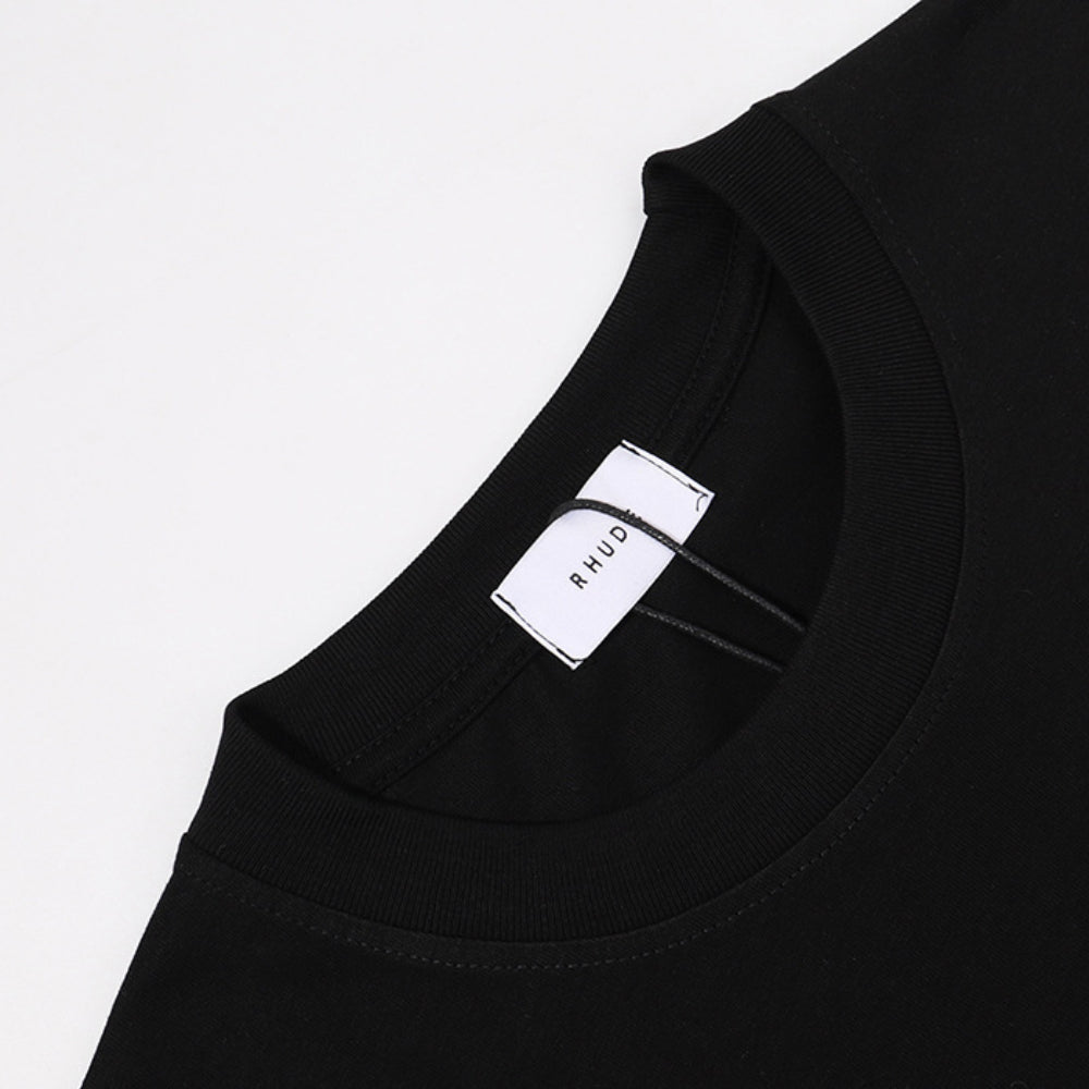 Rhude T Shirt Rose Mirror Print Short Sleeve T-Shirt