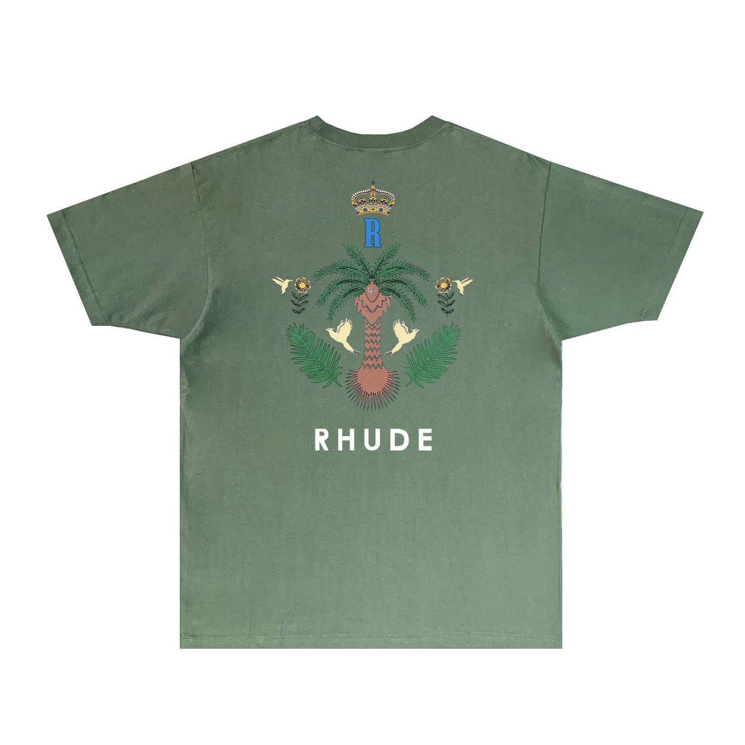 Rhude T Shirts Printed Trendy Pure Cotton