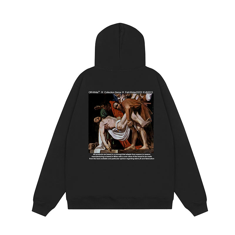OFF WHITE Hoodie Trendy Street Style Personalized Cotton