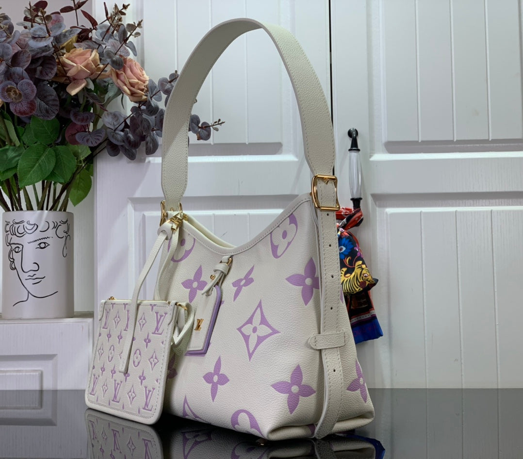 ＬＳ ＶＴＴＯＮ CARRYALL PM SKY BLUE/PURPLE