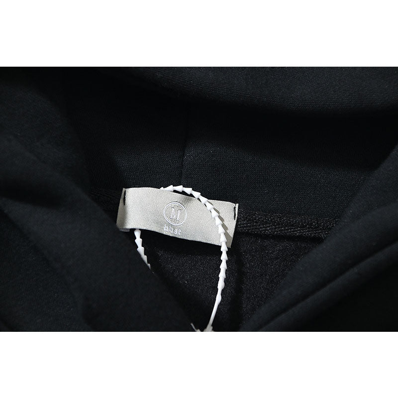 Kanye West Sunday Service Hoodie Smiley Face Puff Print Hip Hop Loose Fleece Lined