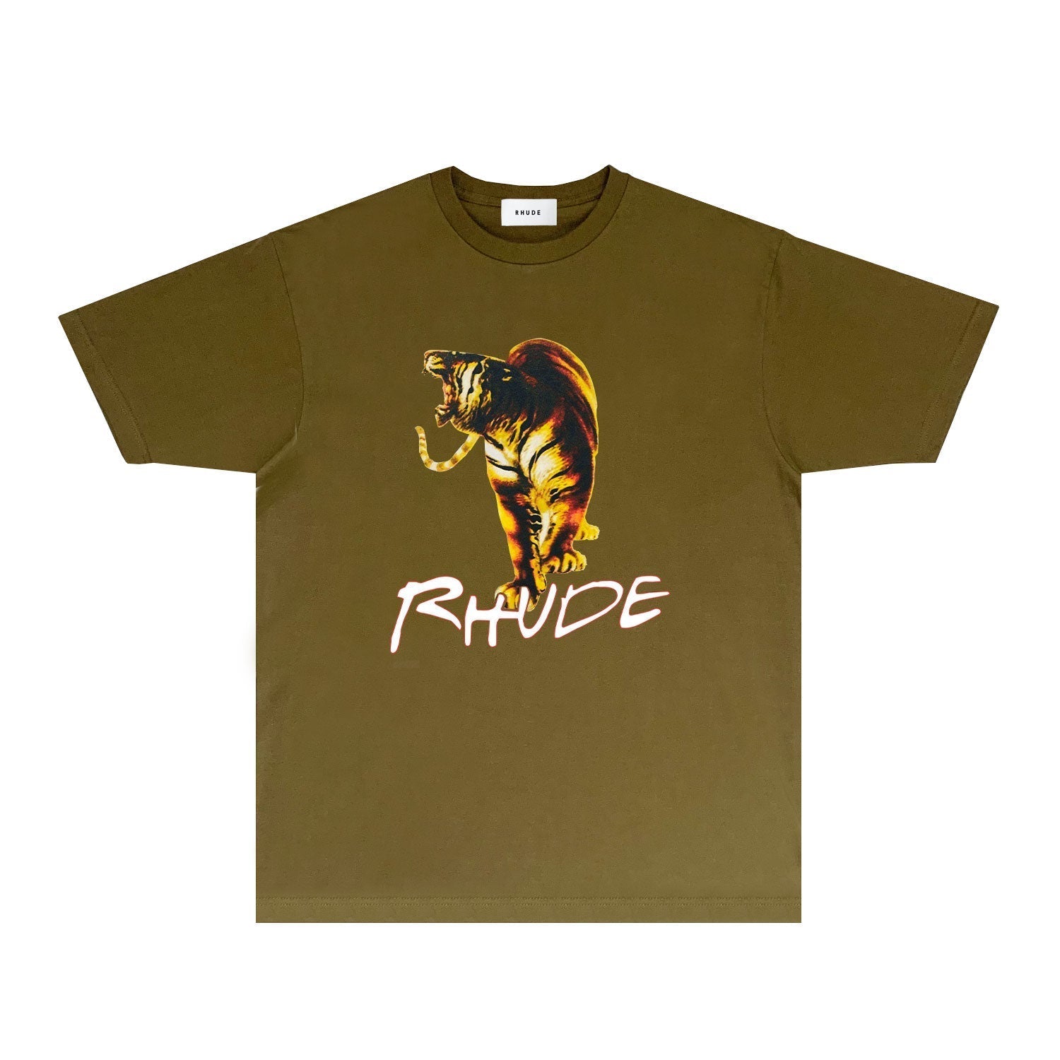 Rhude T Shirts Printed Trendy Pure Cotton