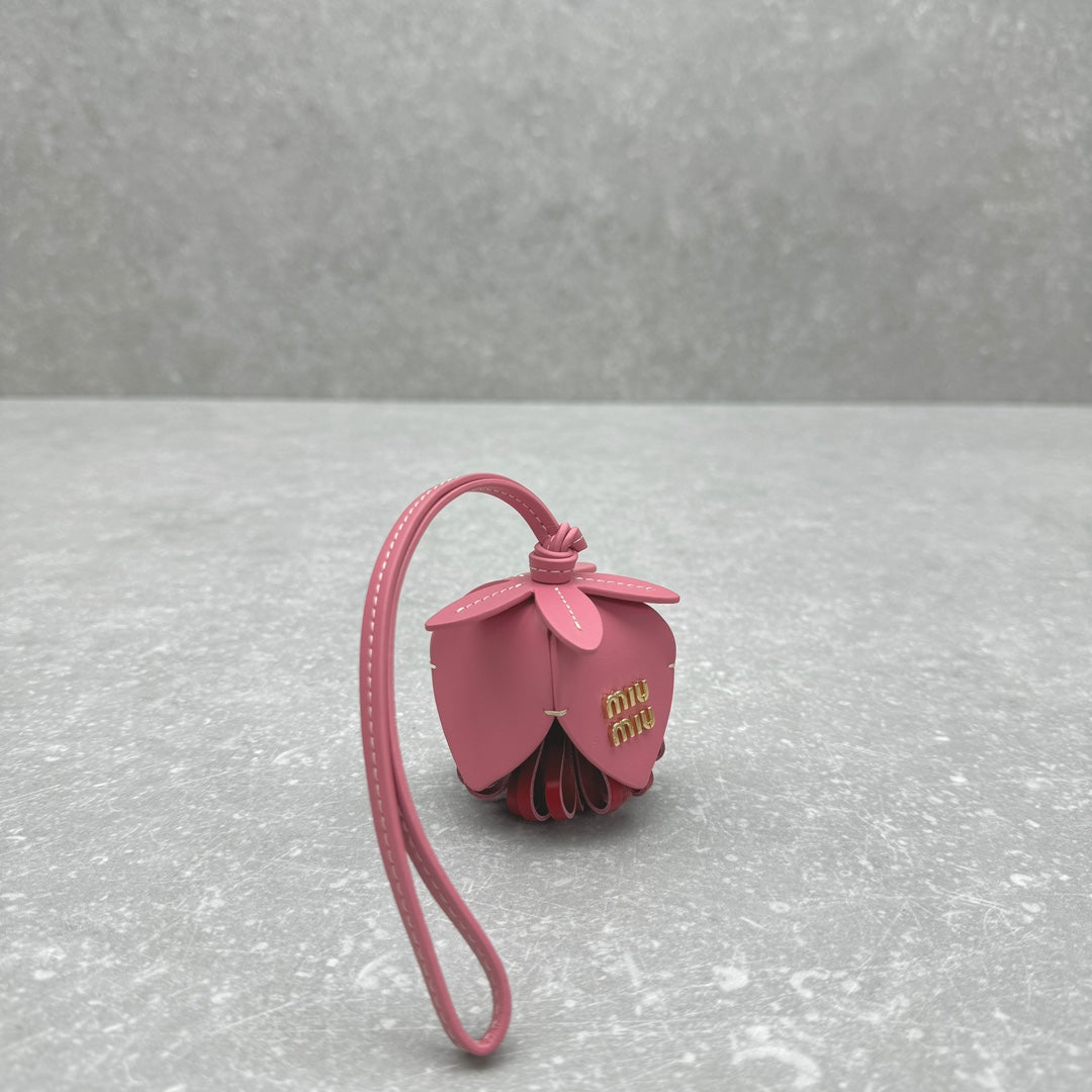 ＭＩ ＭＵ LEATHER TRICK PINK/RED