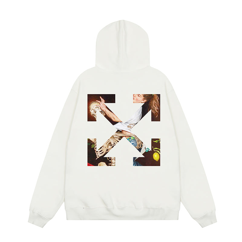 OFF WHITE Hoodie Trendy Street Style Personalized Cotton