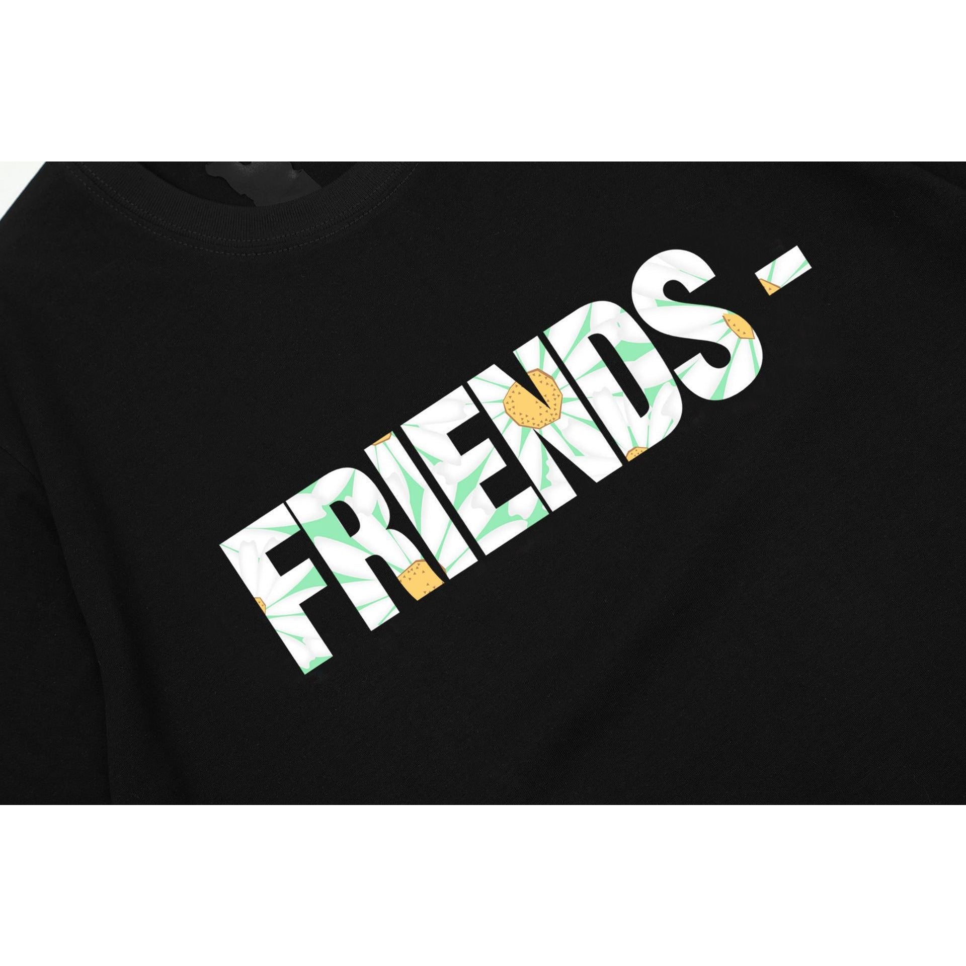 Vlone T Shirt Spring Summer Pattern Crew Neck