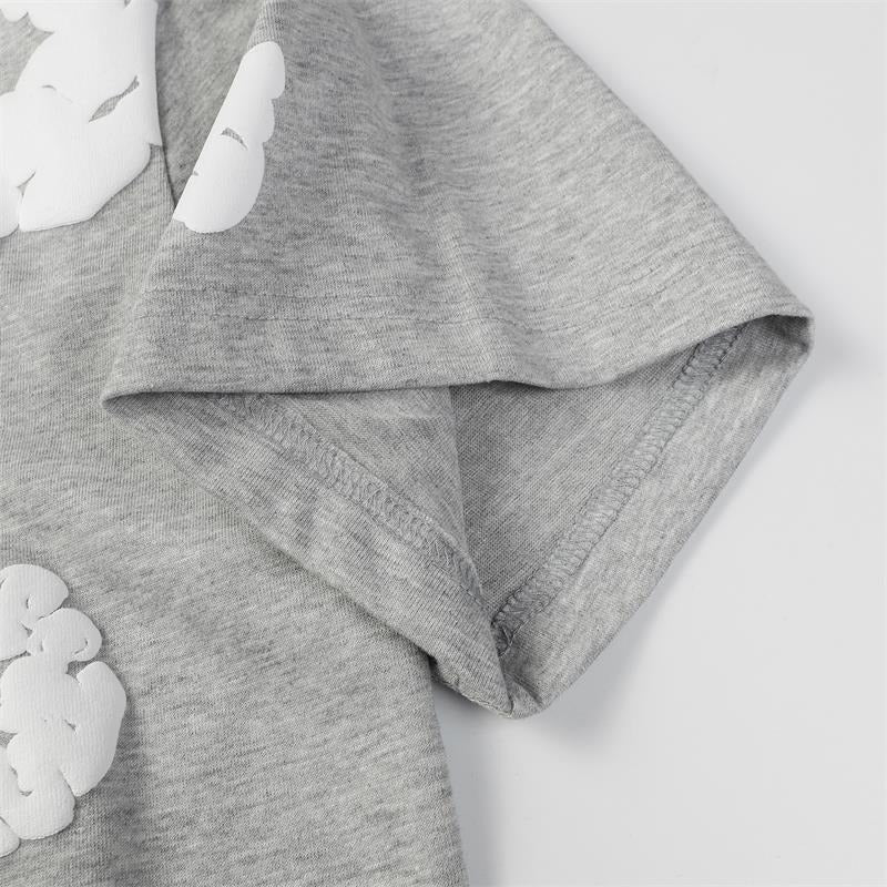 Denim Tears Outfit:T Shirt/Shorts (Separate Purchase Options) Loose Short Sleeve T-shirt Casual Shorts Suit