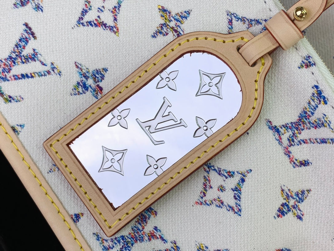 ＬＳ ＶＴＴＯＮ CARRYALL PM BLUE/WHITE