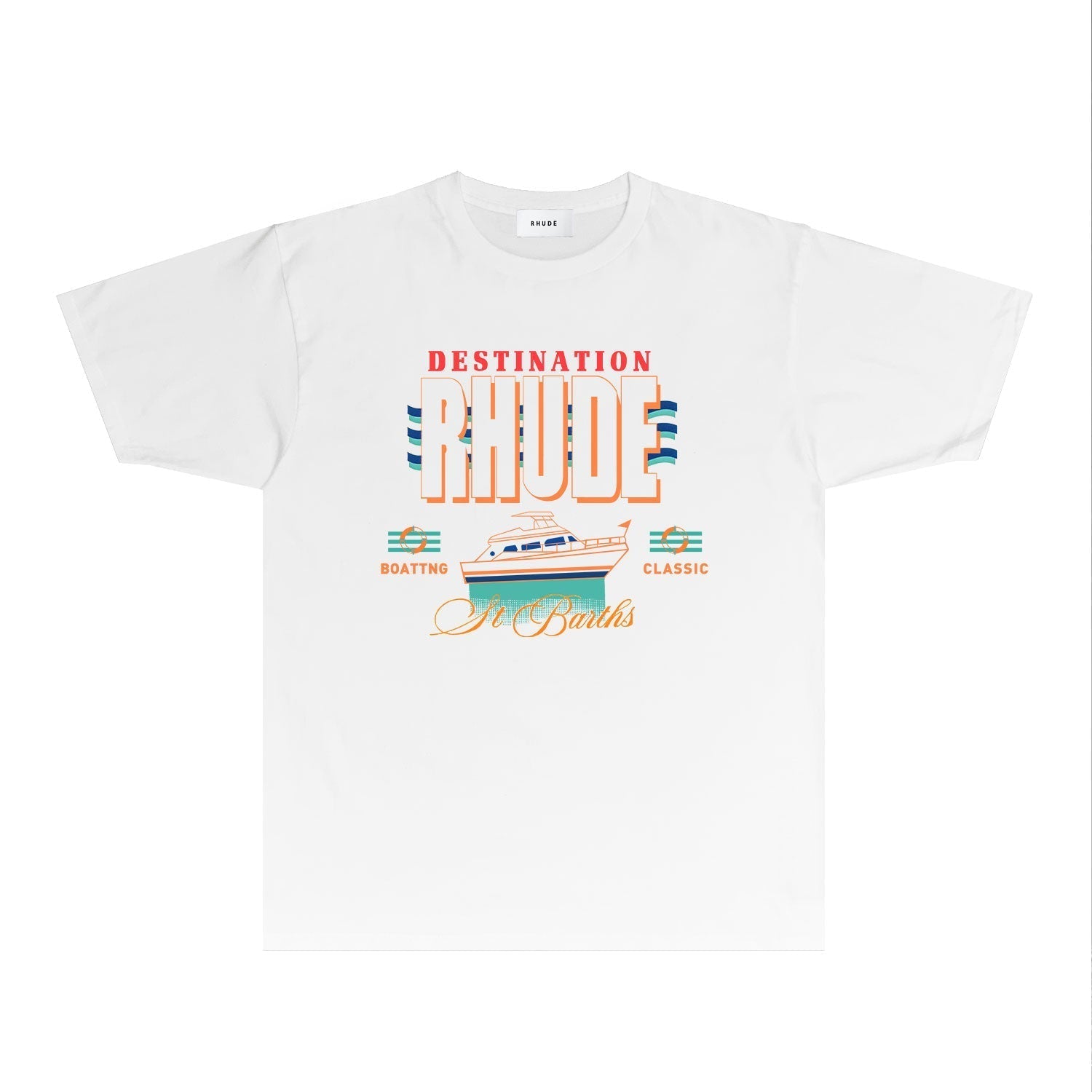 Rhude T Shirts Printed Trendy Pure Cotton