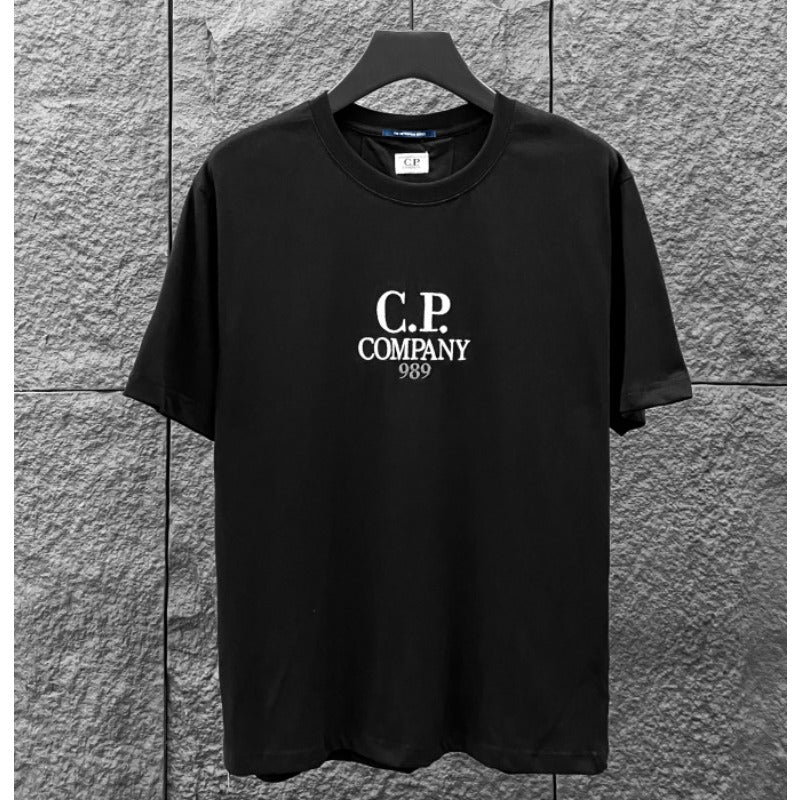 Cp Company T Shirts Cotton Casual Crew Neck Short Sleeves
