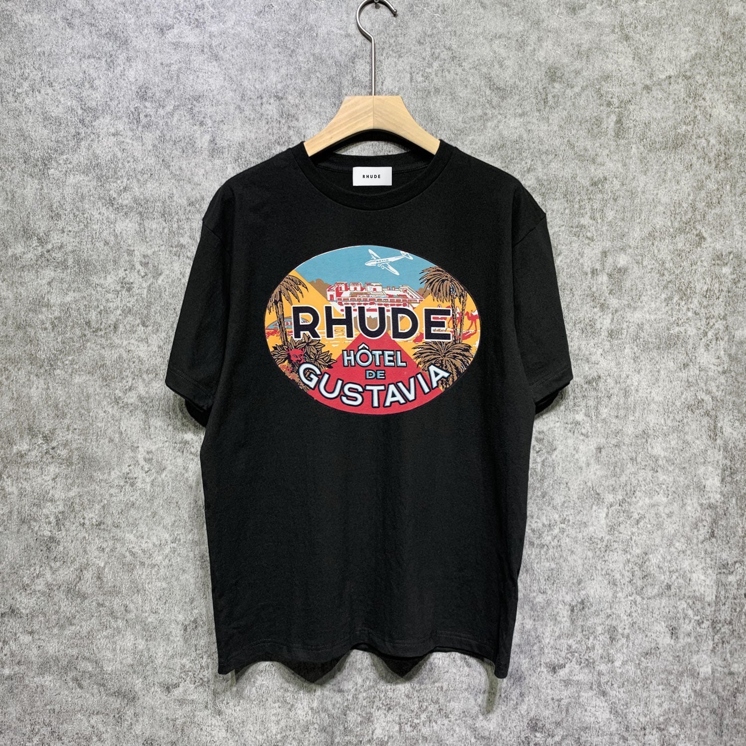 Rhude T Shirts Printed Trendy Pure Cotton