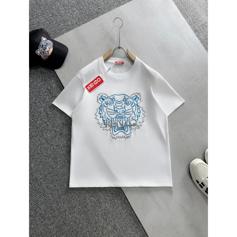 KENZO T Shirt Summer Tiger Head Casual