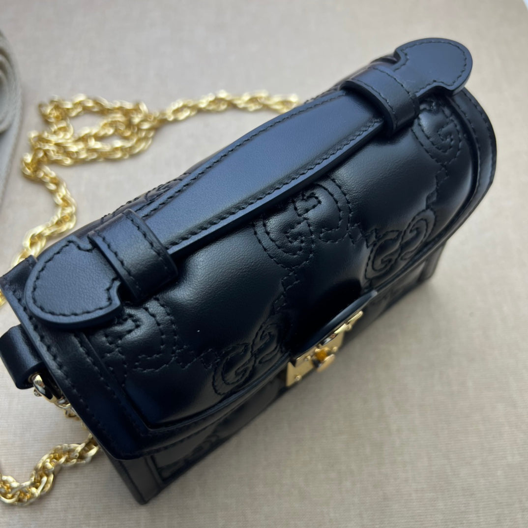 ＧＣＣＩGG MARMONT TOP HANDLE BAG BLACK