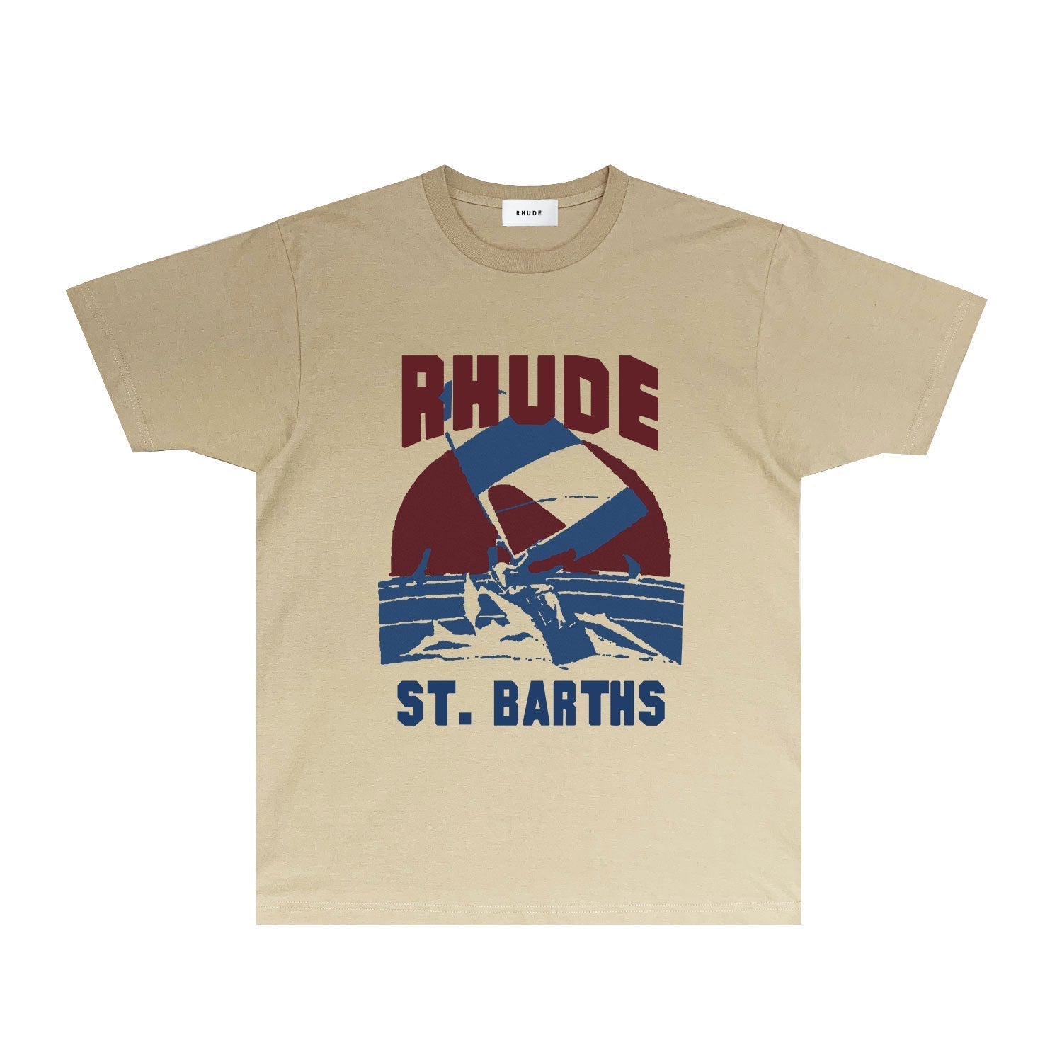 Rhude T Shirts Printed Trendy Pure Cotton