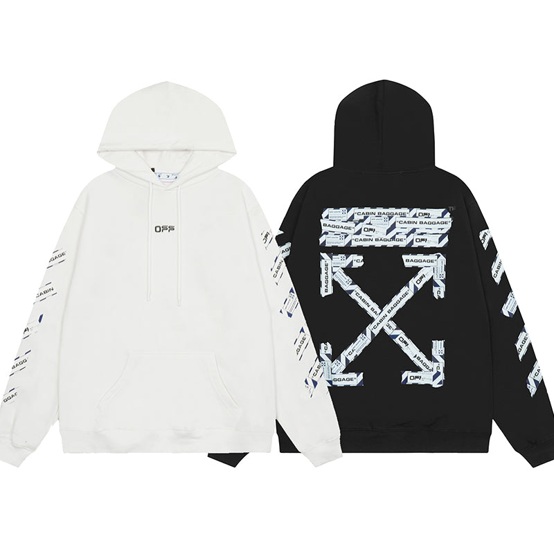 OFF WHITE Hoodie Trendy Street Style Personalized Cotton