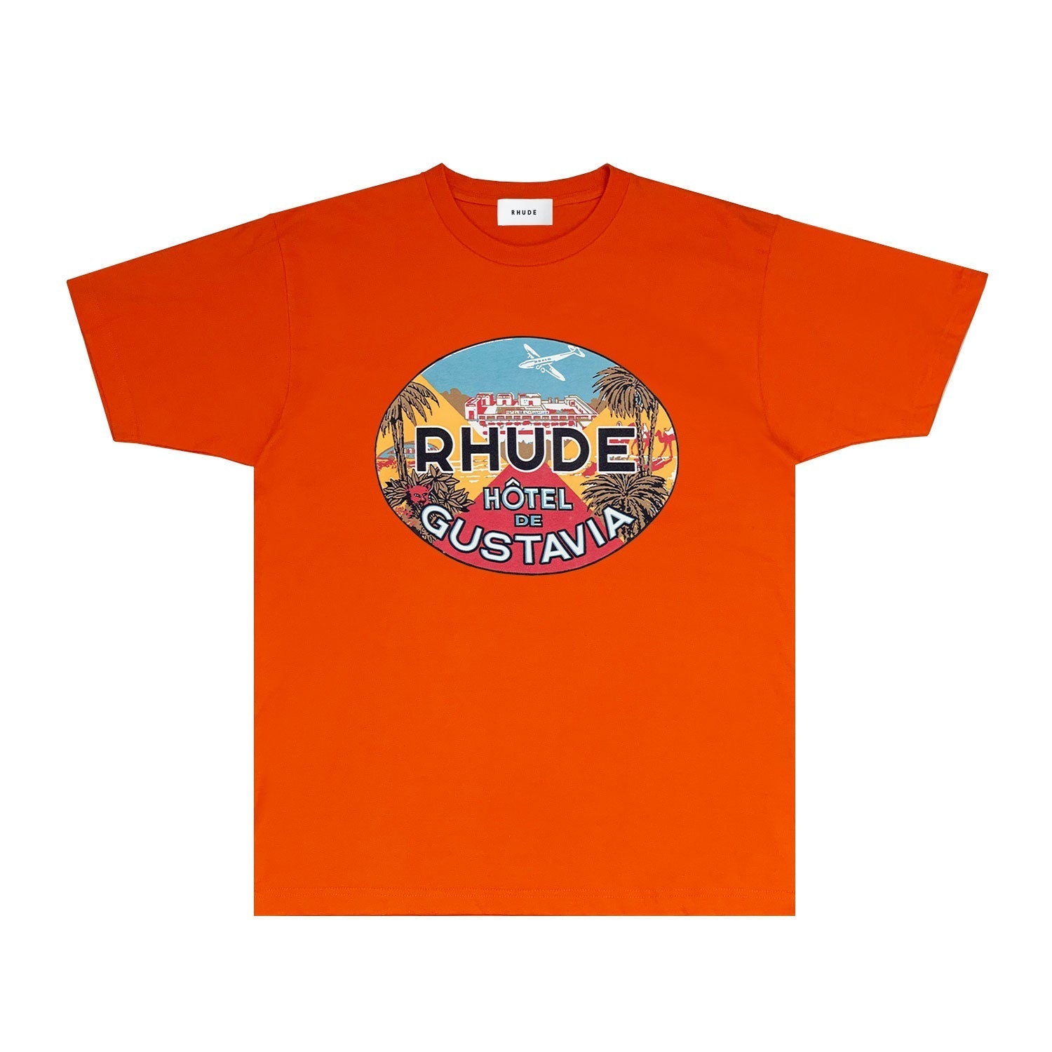 Rhude T Shirts Printed Trendy Pure Cotton