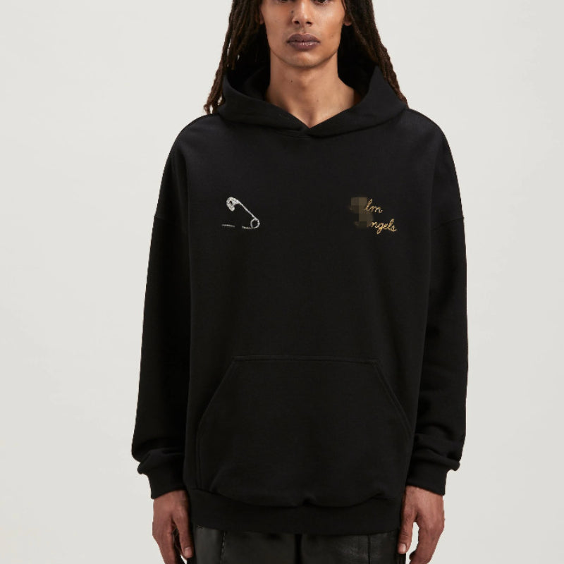 Palm Angels Hoodie Coconut Tree Pin Embroidered Hooded Sweater